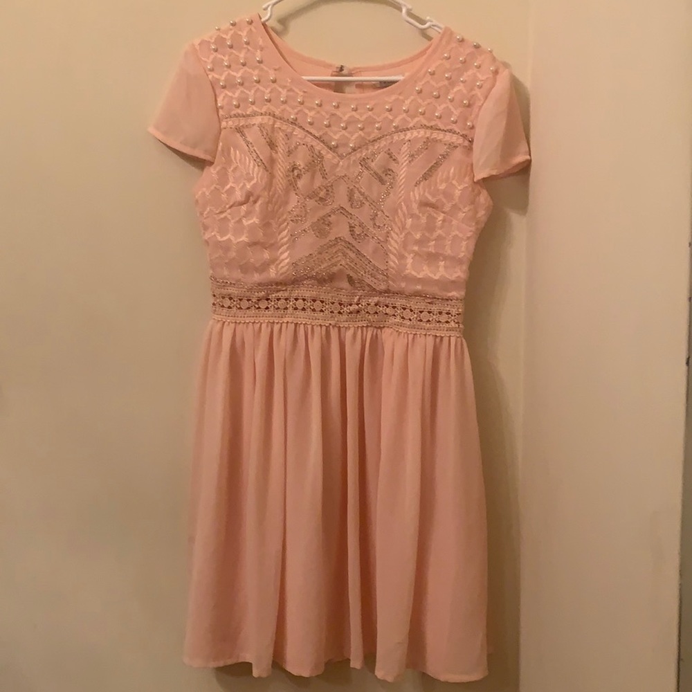 MIDI Dress (NEW) - CREAM / LIGHT PINK